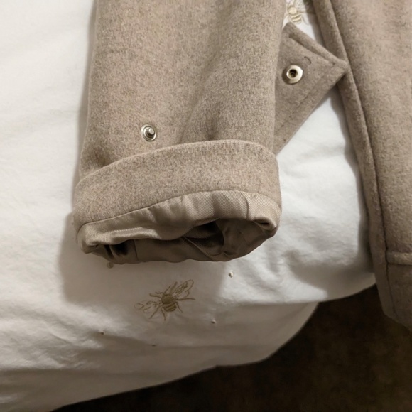 Zara Wool Blend Coat with Faux Fur Hood, Size Small - Picture 8 of 16